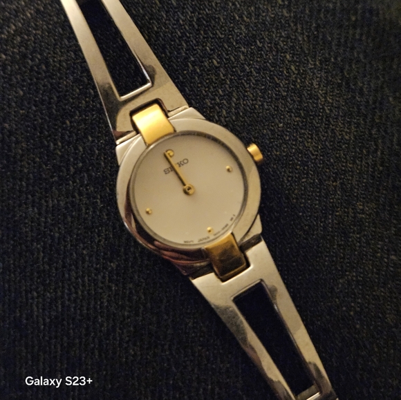 Seiko Silver and Gold Watch